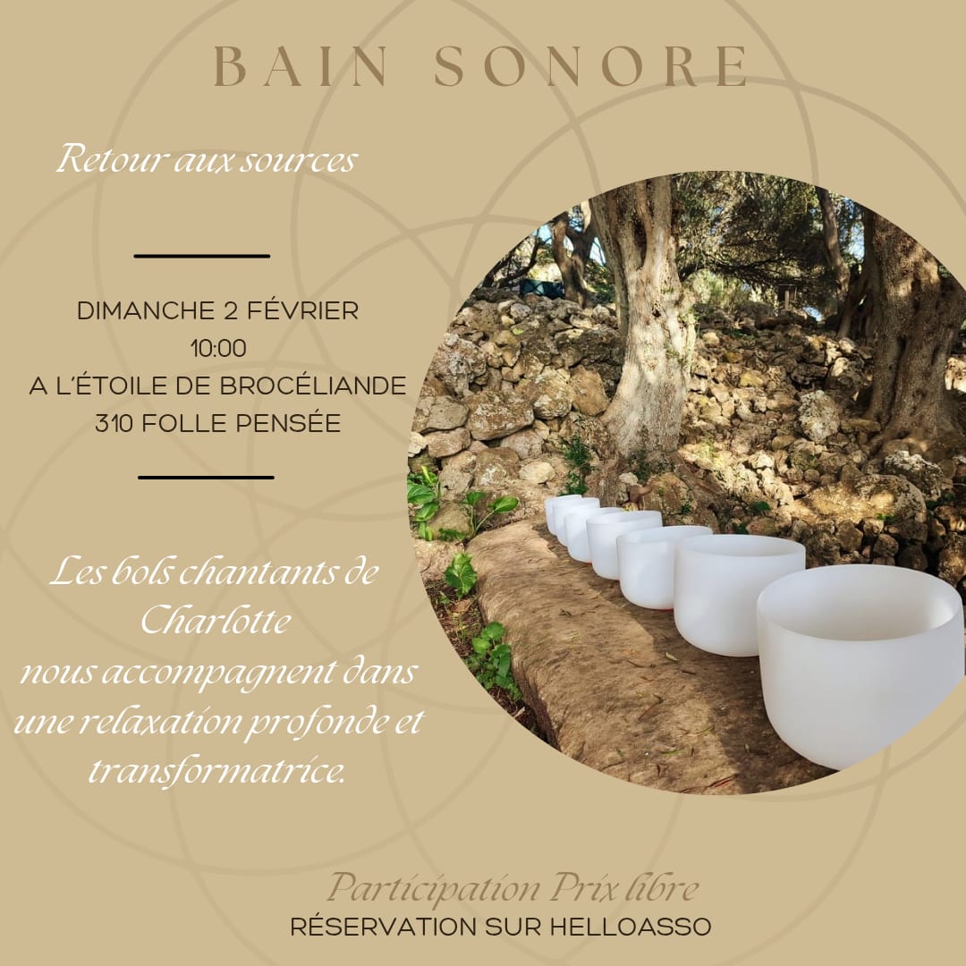 Les bols chantants de Charlotte - bain sonore